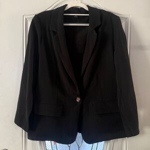 Shein black blazer with pockets